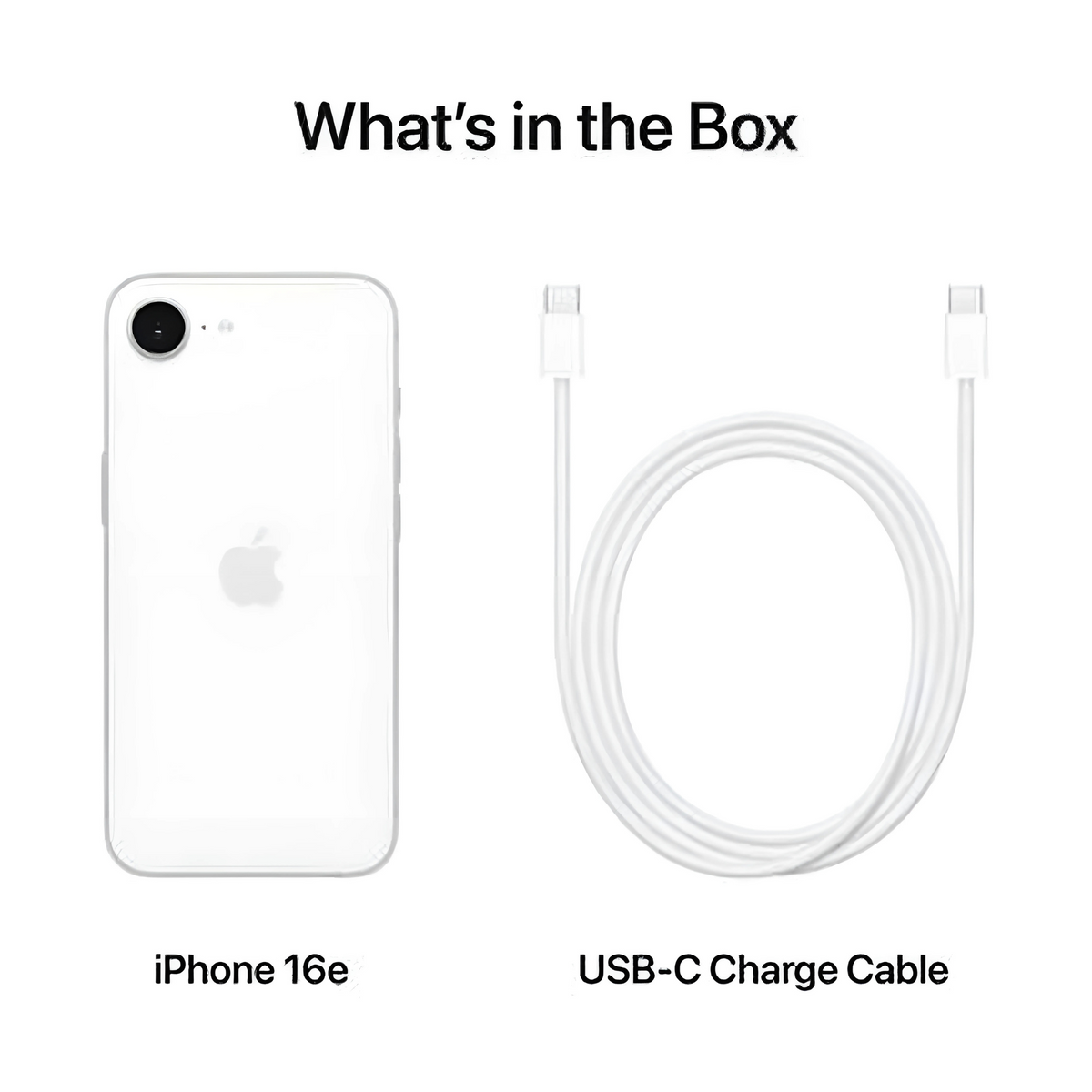 Apple iPhone 16e (128GB) – White Middle East Version with FaceTime