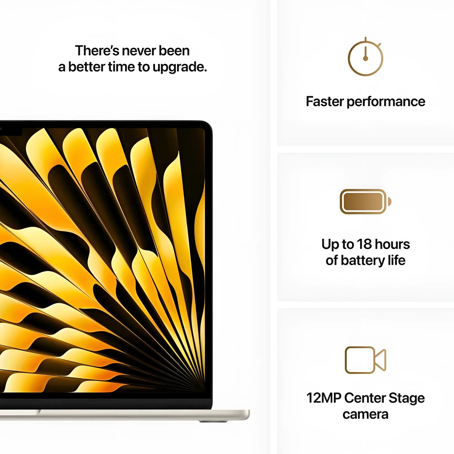 Apple MacBook Air M4 15-Inch (2025) – 16GB RAM, 512GB SSD, 10-Core CPU & GPU, Starlight, Middle East Version
