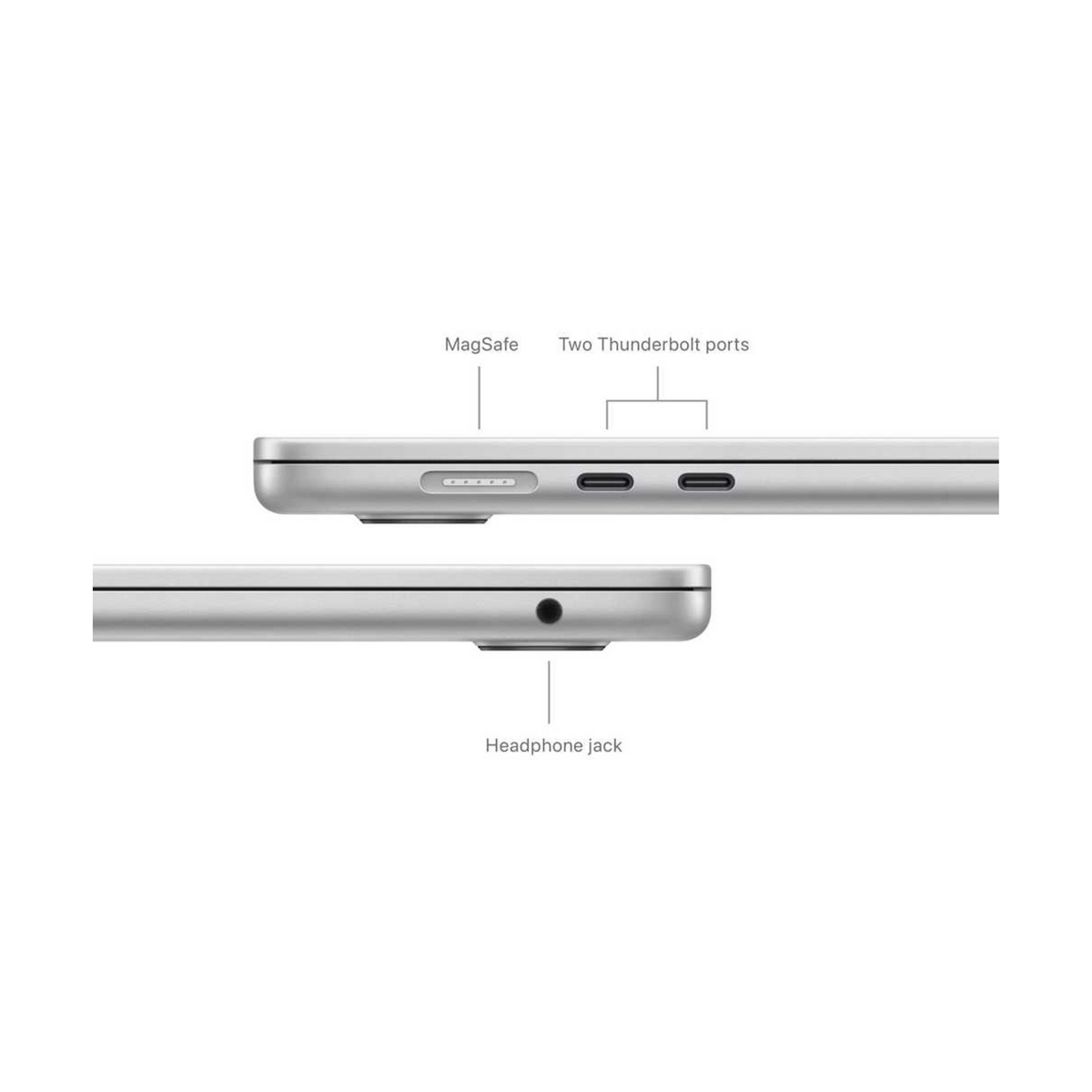 Apple MacBook Air 15-inch (2024) – M3 with 8-core CPU / 16GB RAM / 256GB SSD / 10-core GPU / macOS Sonoma / English & Arabic Keyboard / Silver / Middle East Version