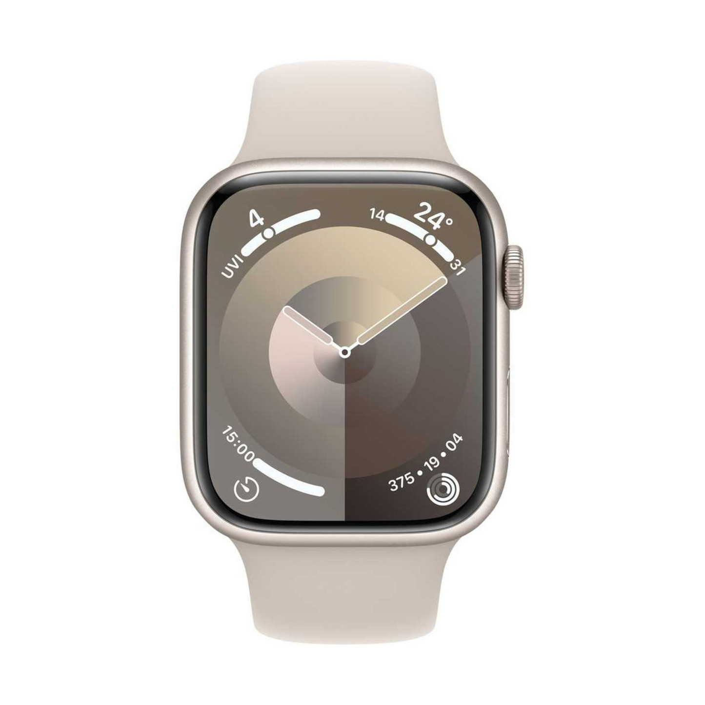 Apple Watch Series 9 GPS 45mm Starlight Aluminum Case with Starlight Sport Band M/L