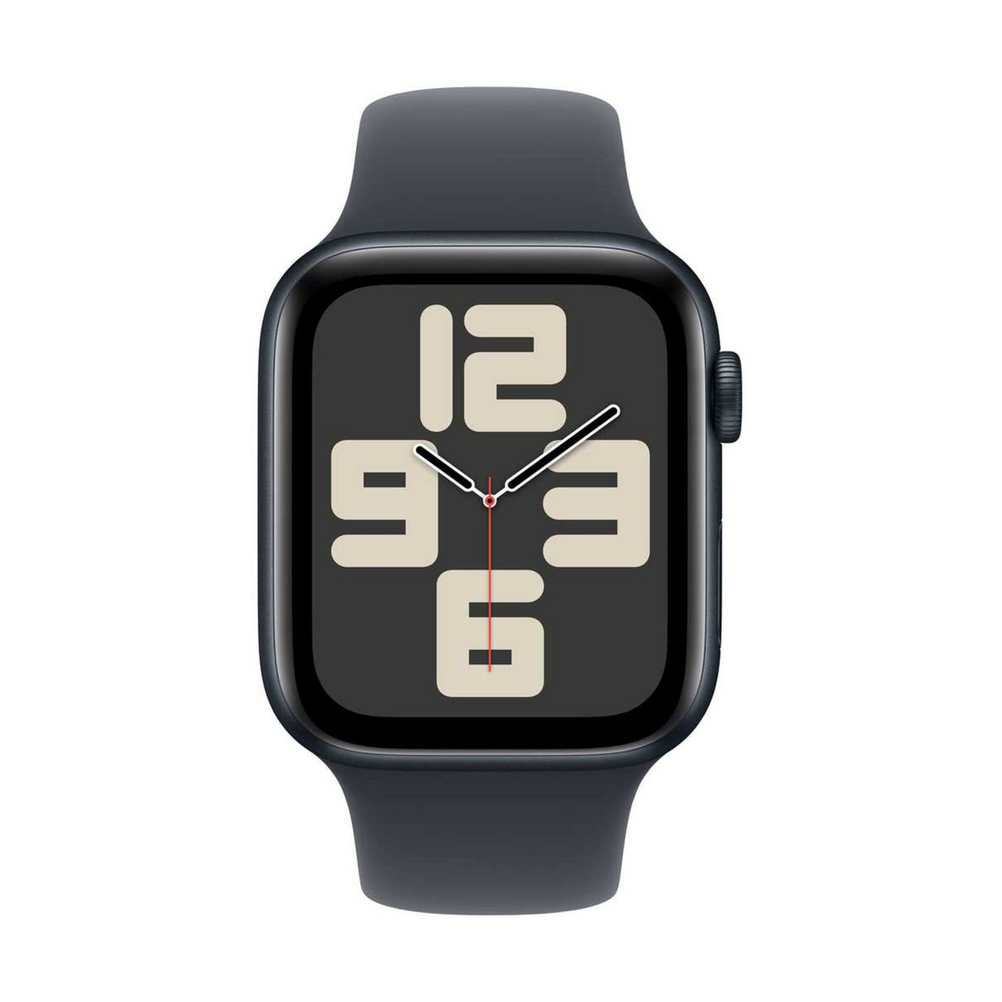 Apple Watch SE (2024) GPS 44mm Midnight Aluminum Case with Midnight Sport Band – M/L