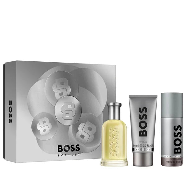 Boss Bottled M EDT 100ML+Sg+Deo Spray Set
