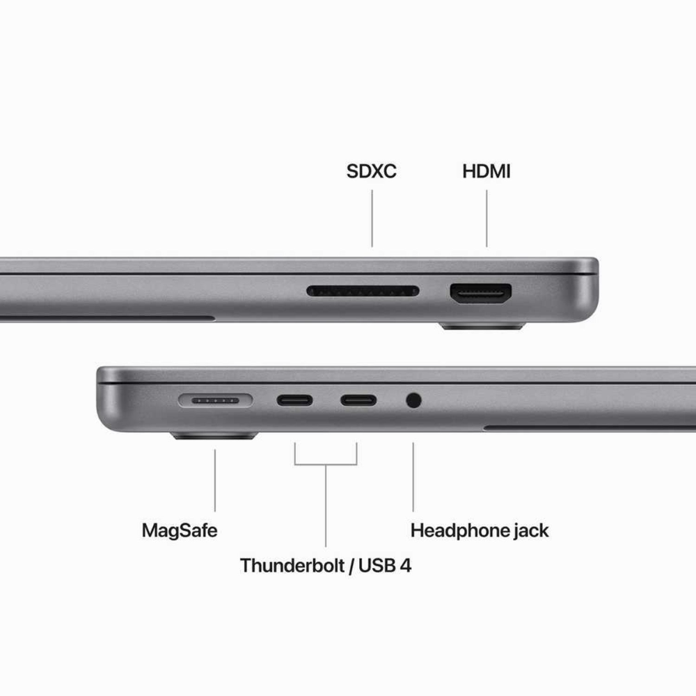Apple MacBook Pro 14-inch (2023) – M3 with 8-core CPU / 8GB RAM / 1TB SSD / 10-core GPU / macOS Sonoma / English Keyboard / Space Grey / Middle East Version