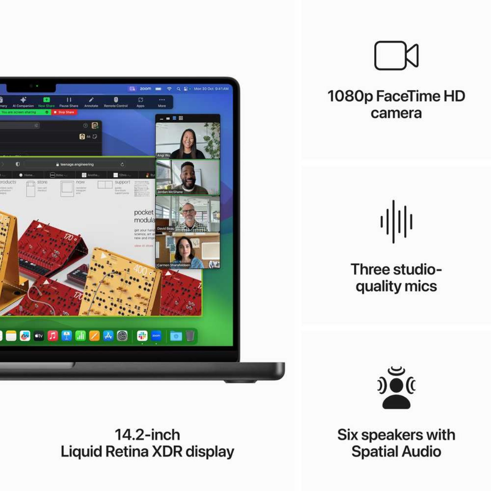 Apple MacBook Pro 14-inch (2023) – M3 Pro with 12-core CPU / 18GB RAM / 1TB SSD / 18-core GPU / macOS Sonoma / English Keyboard / Space Black / Middle East Version