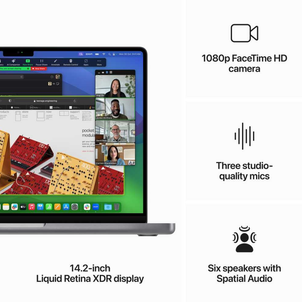 Apple MacBook Pro 14-inch (2023) – M3 with 8-core CPU / 8GB RAM / 1TB SSD / 10-core GPU / macOS Sonoma / English & Arabic Keyboard / Space Grey / Middle East Version