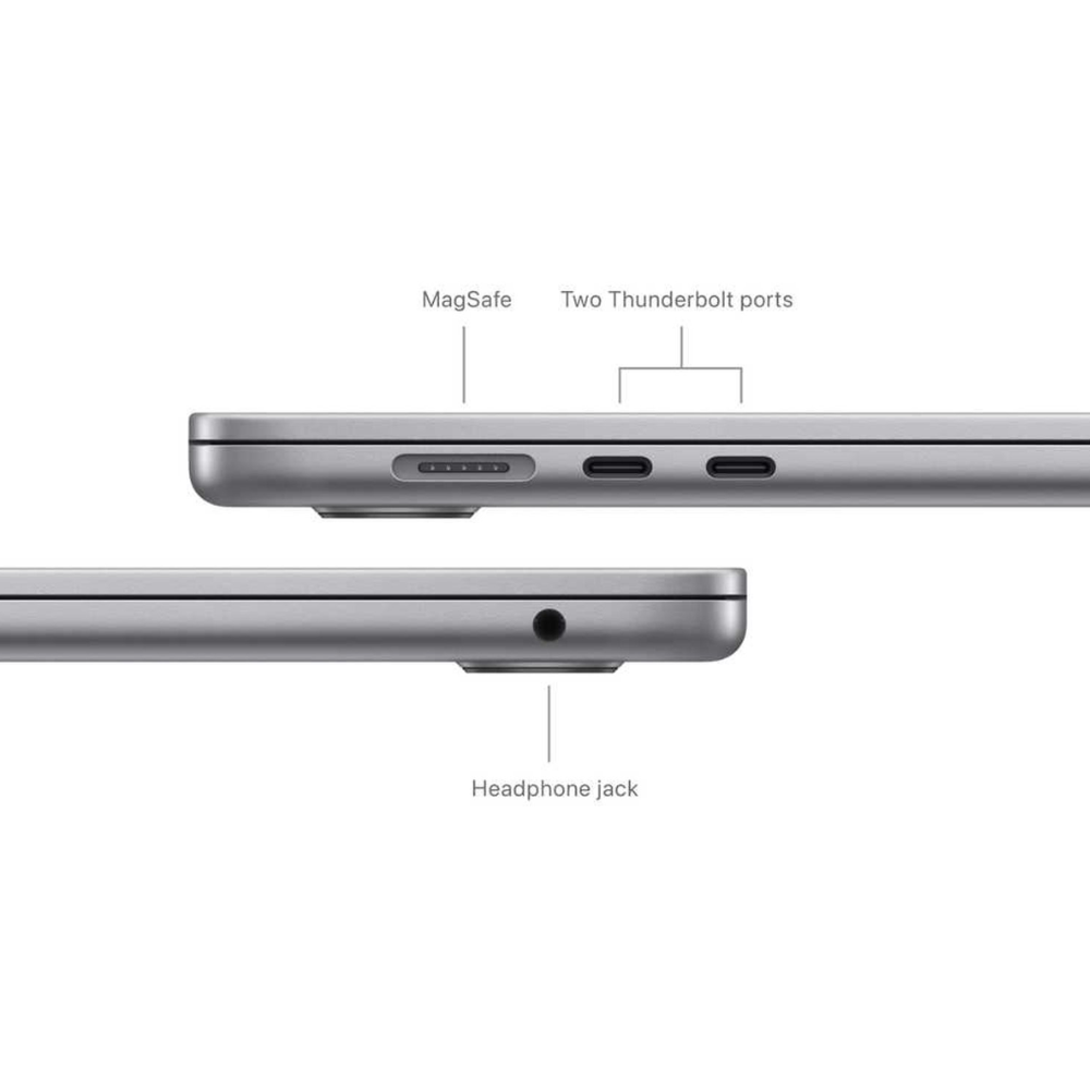 Apple MacBook Air 15-inch (2024) – M3 with 8-core CPU / 8GB RAM / 512GB SSD / 10-core GPU / macOS Sonoma / English Keyboard / Space Grey / Middle East Version