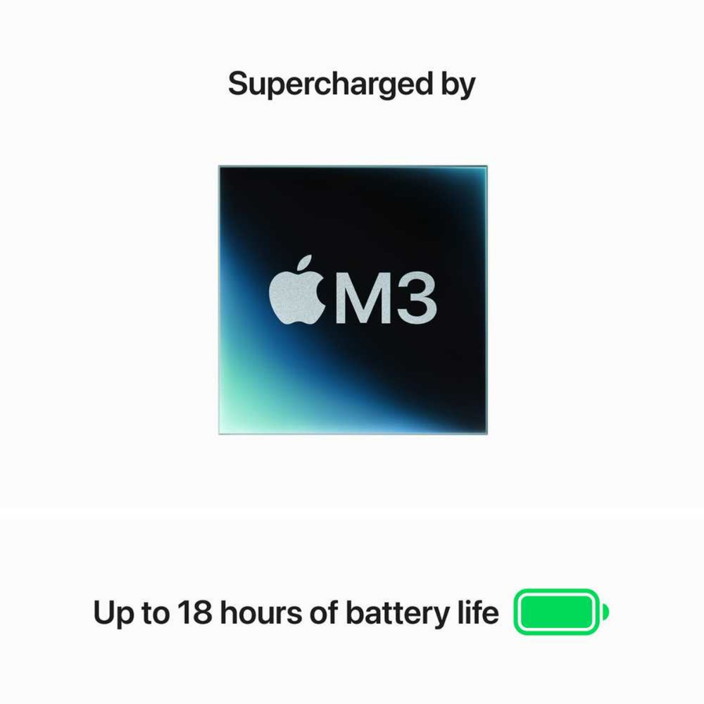 Apple MacBook Air 13-inch (2024) – M3 with 8-core CPU / 8GB RAM / 512GB SSD / 10-core GPU / macOS Sonoma / English & Arabic Keyboard / Starlight / Middle East Version
