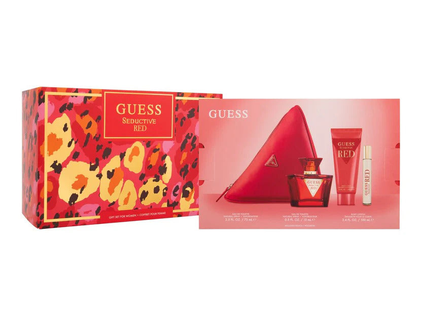 Guess Seductive Red For Women Eau de Toilette 75ML 3Pcs Bag Set