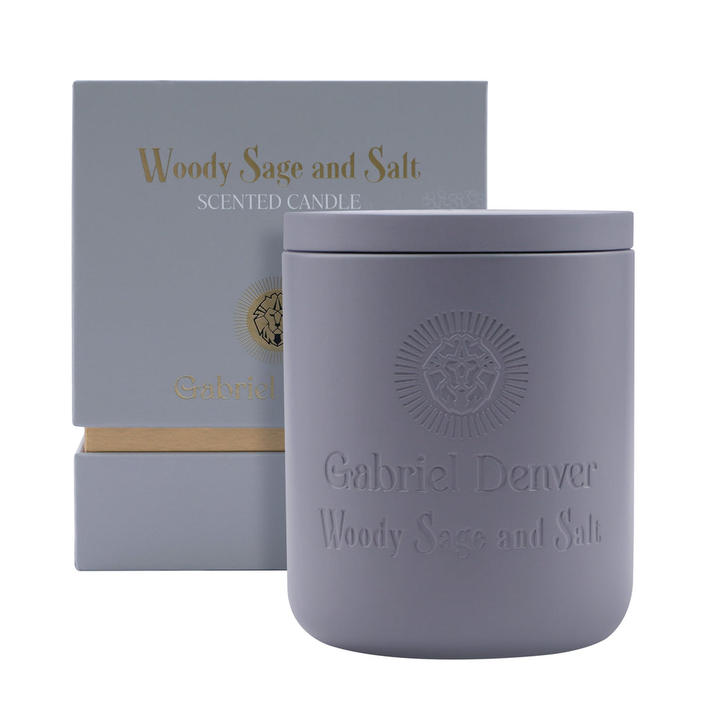 Gabriel Denver Woody Sage And Salt Scented Candle 200GM