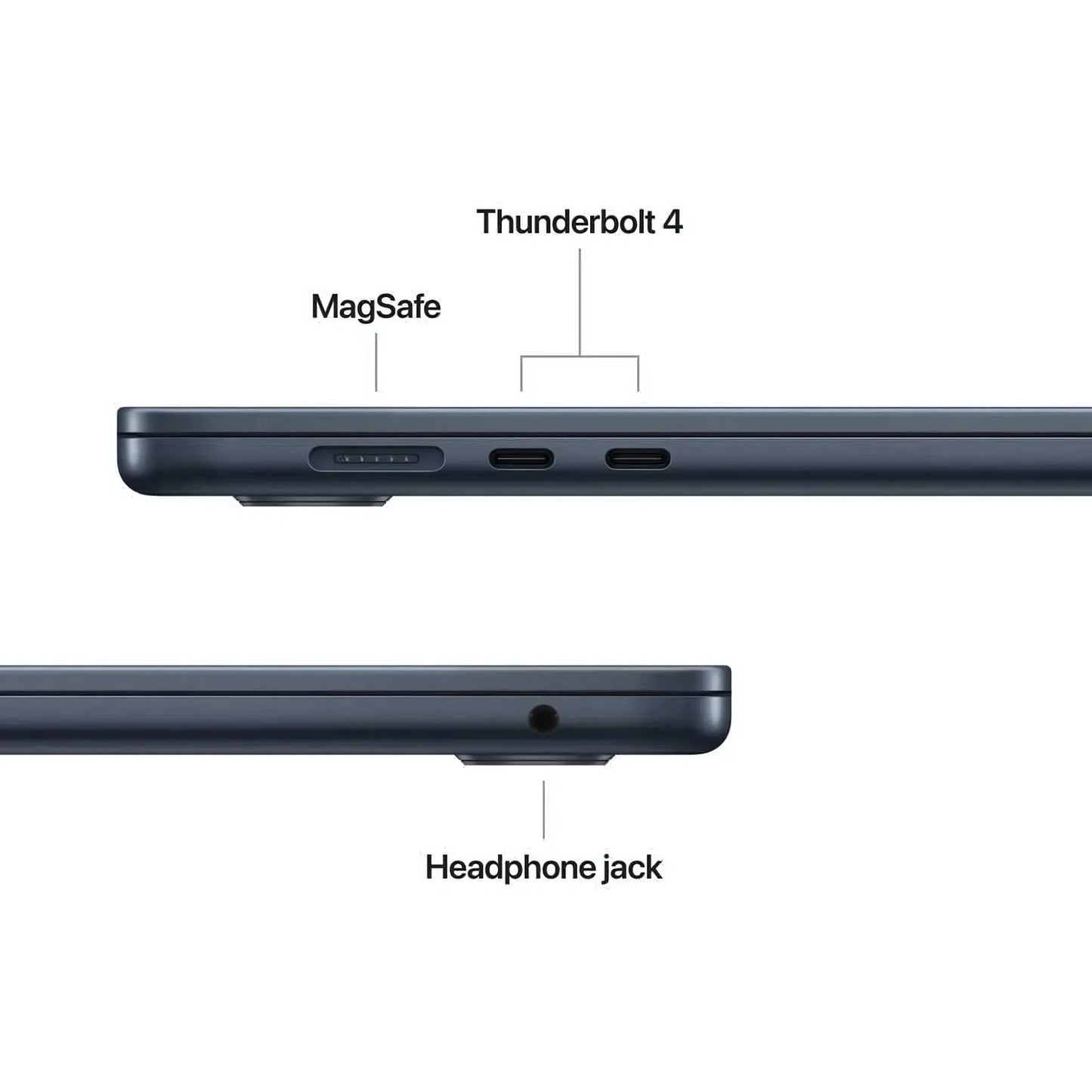 Apple MacBook Air M4 15-Inch (2025) – 16GB RAM, 512GB SSD, 10-Core CPU & GPU, Midnight, Middle East Version