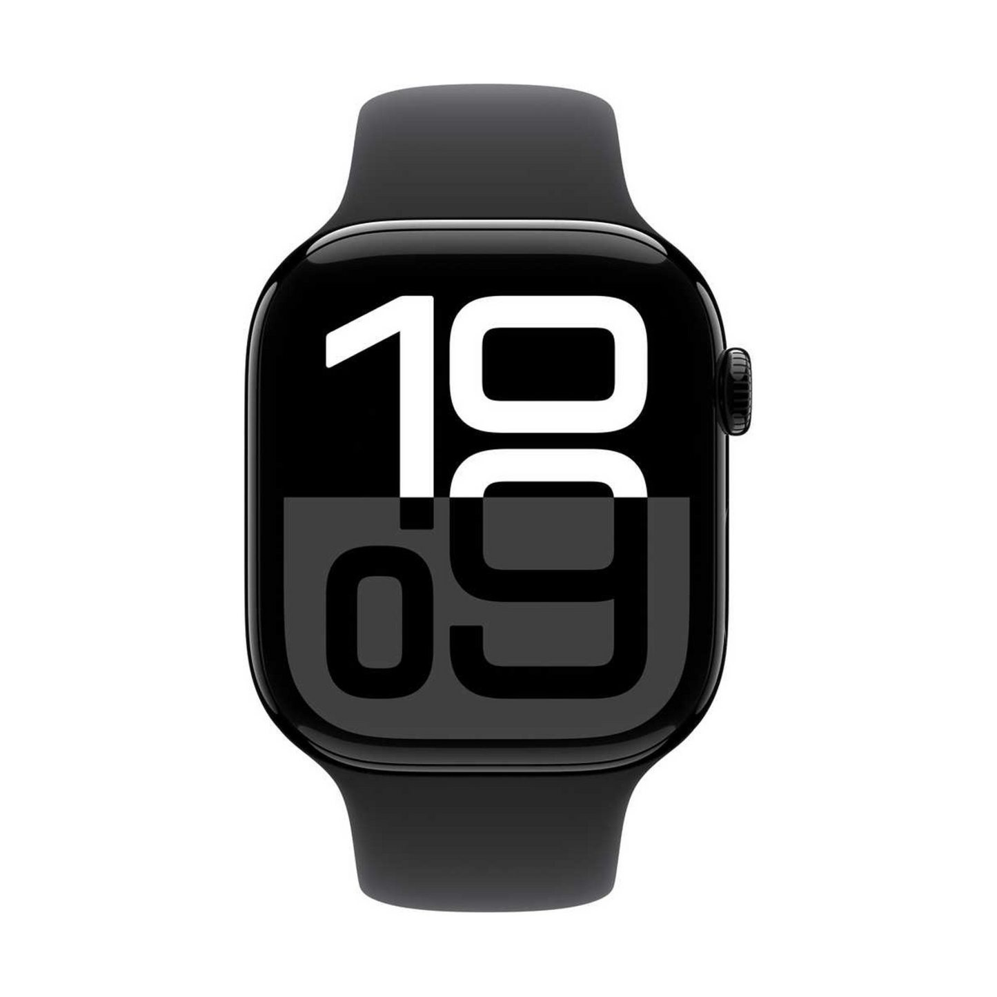 Apple Watch Series 10 GPS 46mm Jet Black Aluminum Case with Black Sport Band – M/L