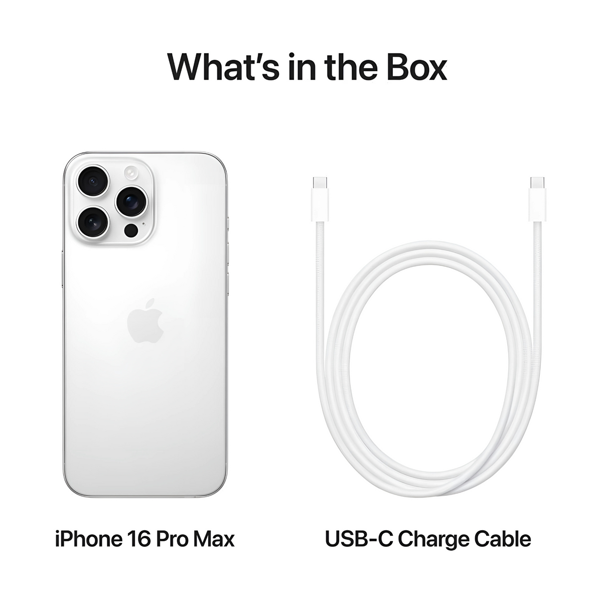Apple iPhone 16 Pro Max (256GB) – White Titanium Middle East Version with FaceTime