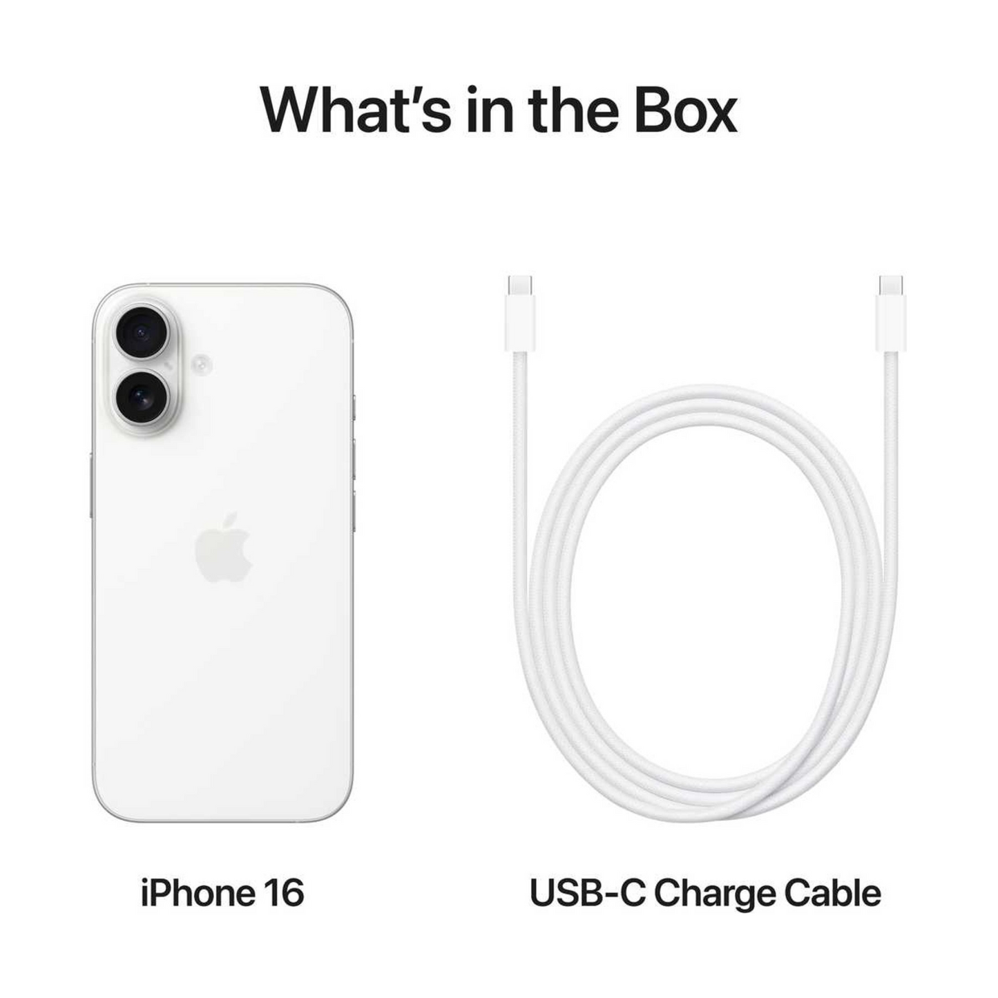 Apple iPhone 16 (128GB) – White Middle East Version with FaceTime