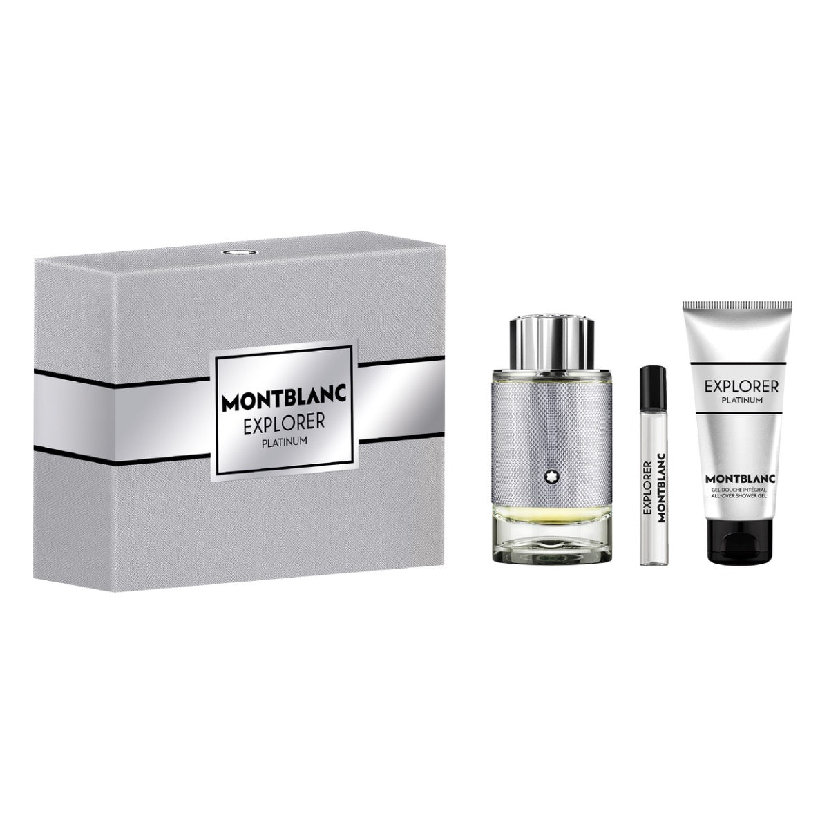 Montblanc Explorer Platinum Eau de Parfum (100ML+7.5ML+Sg) 3Pcs Set