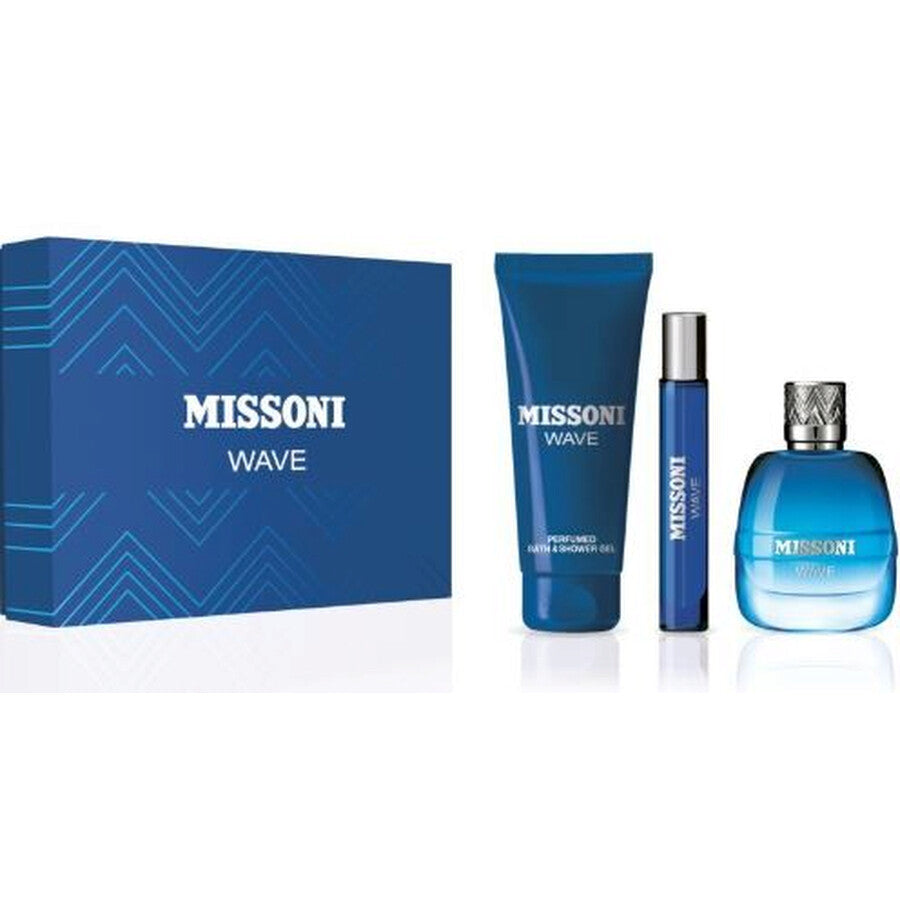 Missoni Wave For Men  Eau de Toilette 100ML 3Pcs Set
