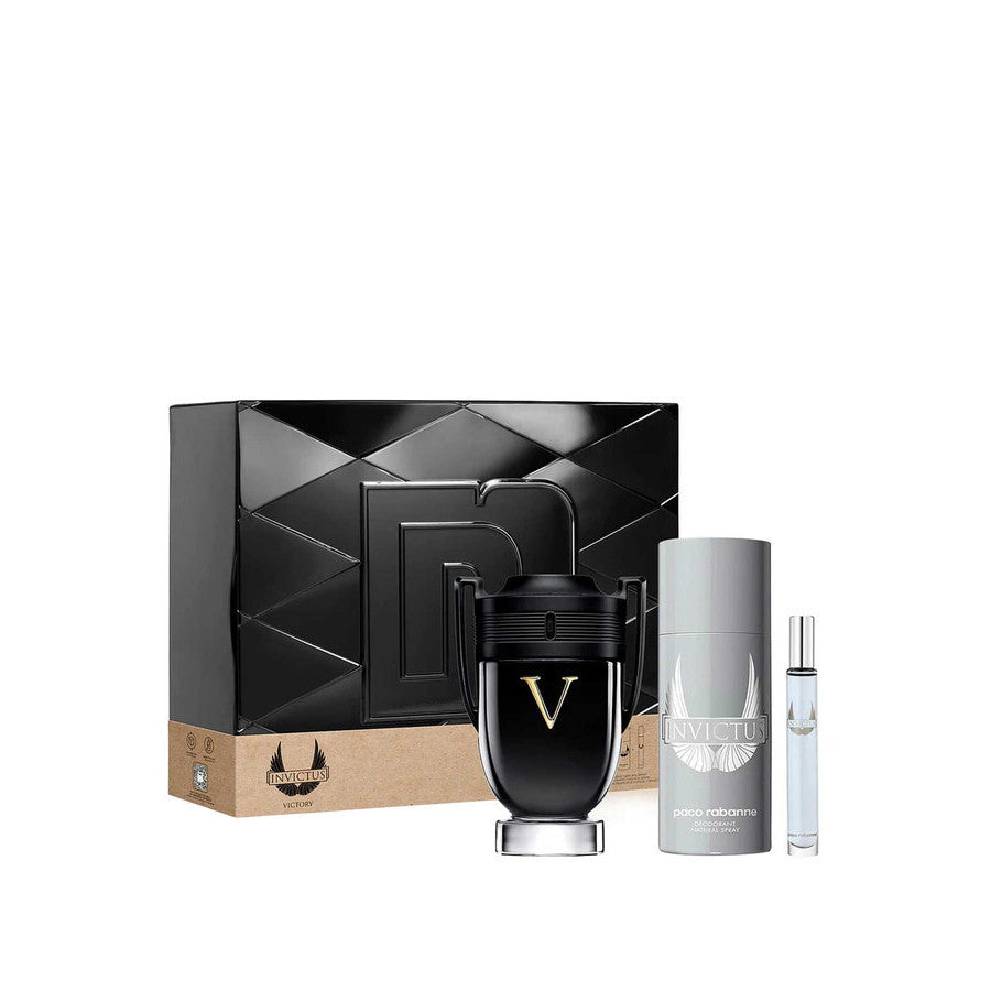 Paco Rabanne Invictus Victory Extreme EDP 100ML 3Pcs Set