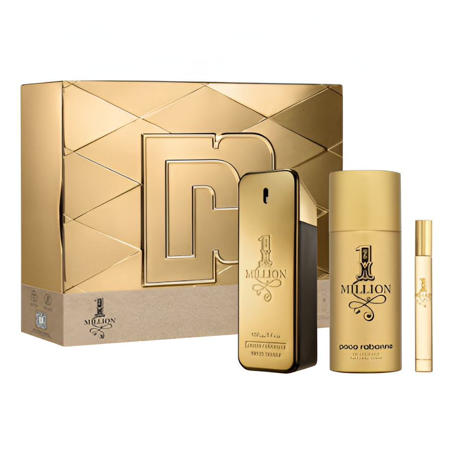 Paco Rabanne One Million EDT M 100ML 3Pcs Set